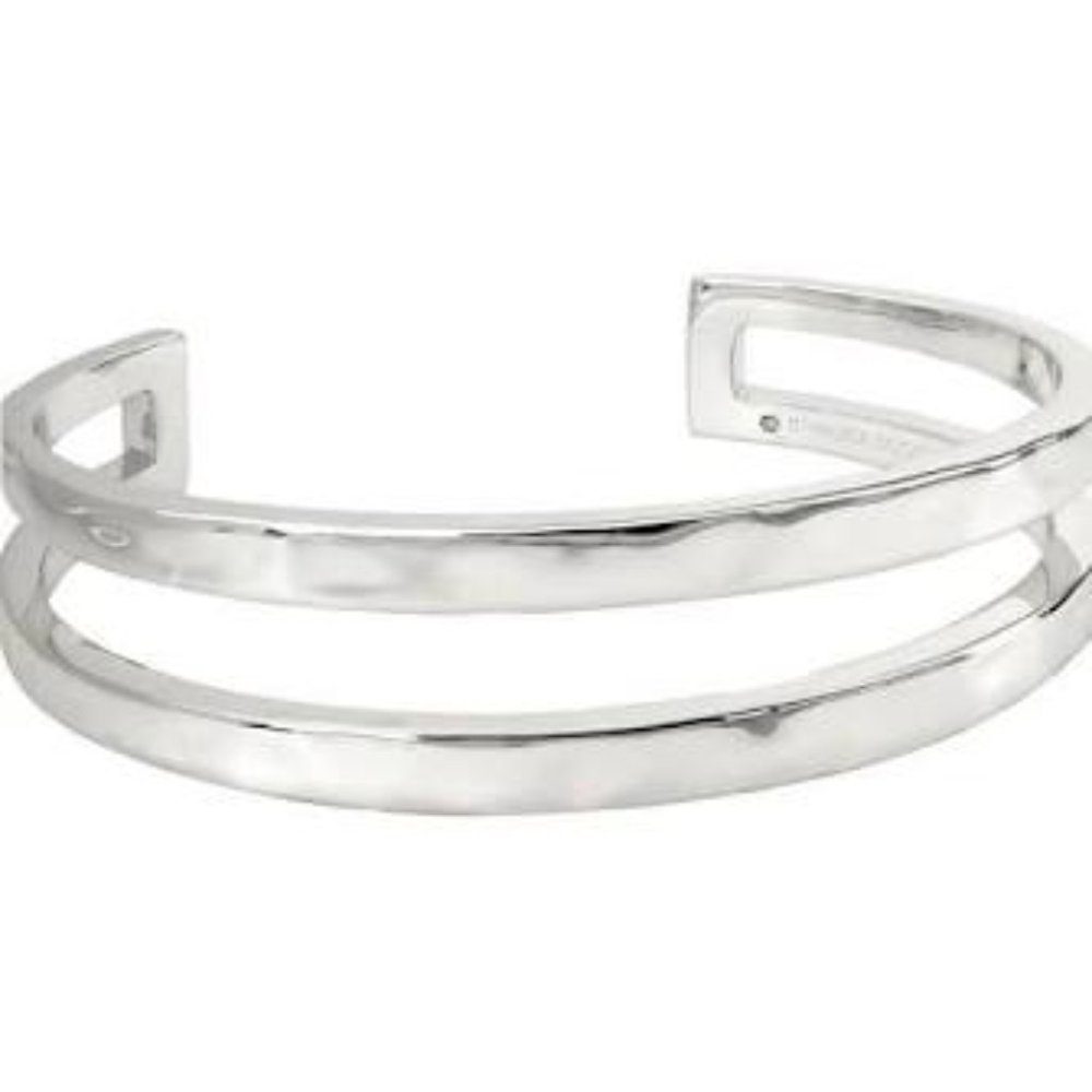 Kendra Scott Zorte Cuff Bracelet Silver Hammered